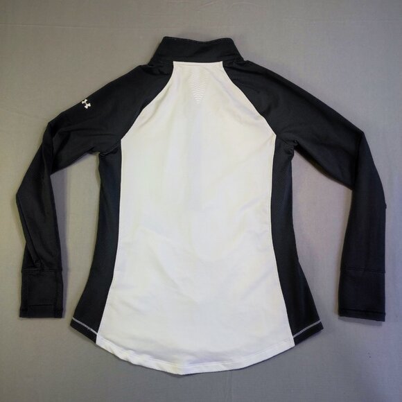 Under Armour ColdGear Reactor sweatshirt women's size L Fitted, black & white - Picture 4 of 10
